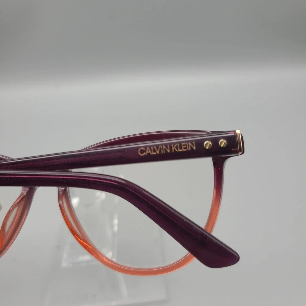 Calvin Klein CK18514 512 Burgundy Orange Ombre Cat Eye Eyeglass Frames 52-15-135
